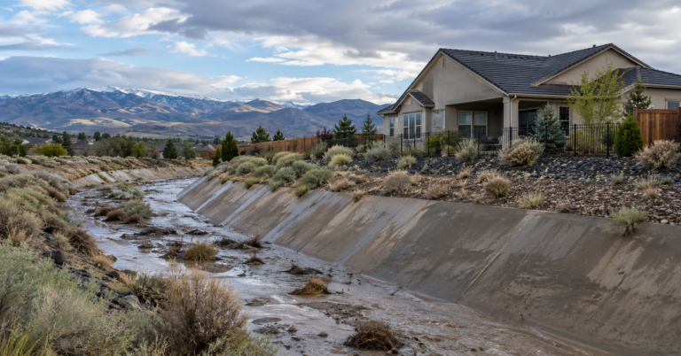Reno home flood risk